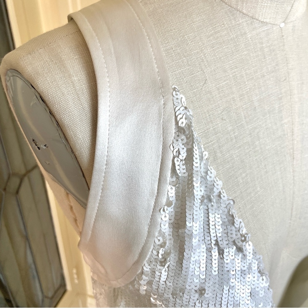 $3,400 Khaite Milo Sequin Plunge Neck Dress - Picture 11 of 15